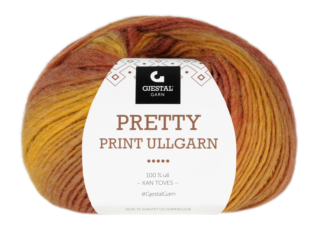 Gjestal Garn Pretty Print Ullgarn
