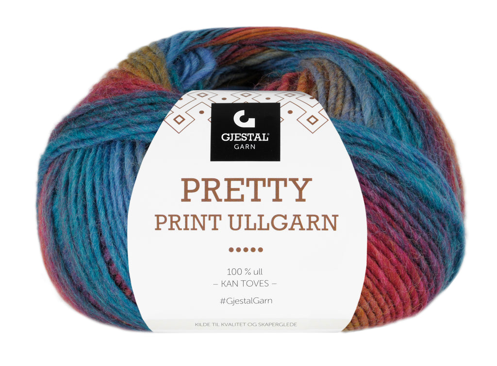 Gjestal Garn Pretty Print Ullgarn