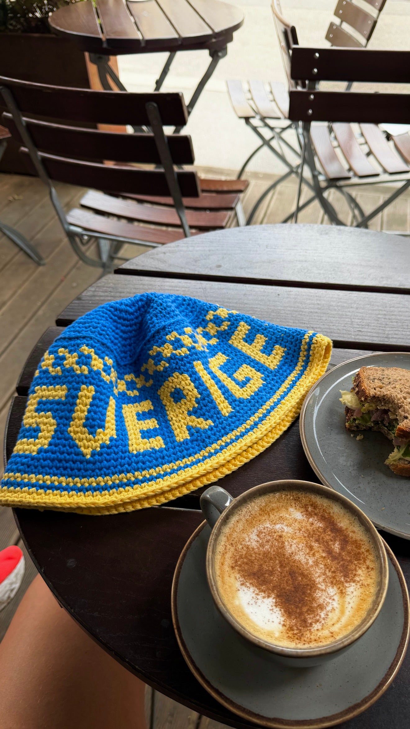 Sverige Bøttehatt fotball VM (garnpakke)